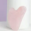 1 pieza Rosa Gua Sha de Cuarzo