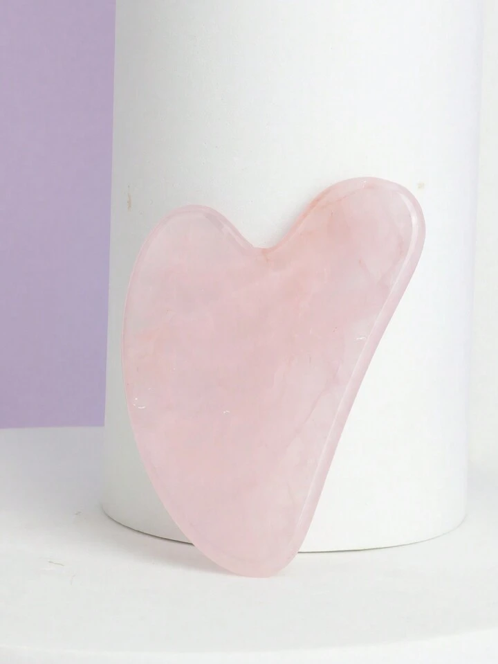 1 pieza Rosa Gua Sha de Cuarzo