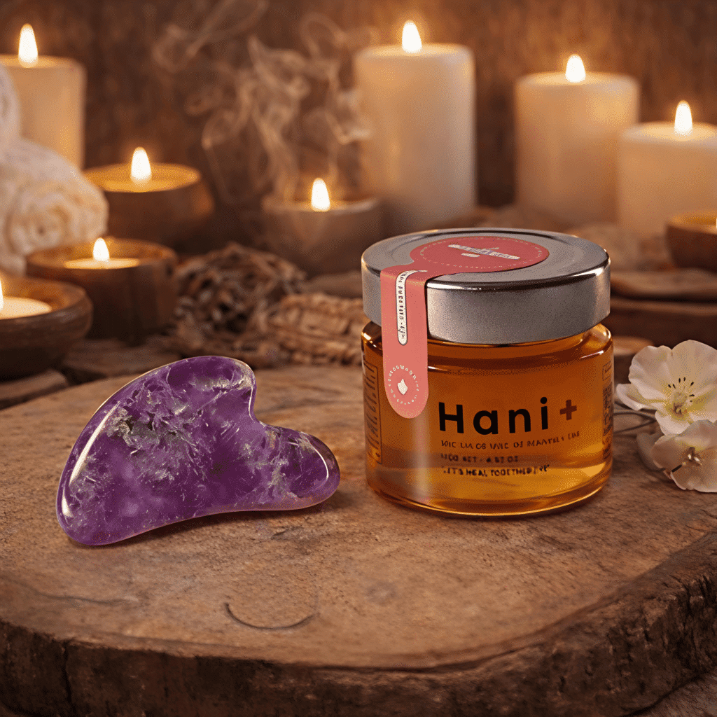 ritual facial Hani y piedra gua sha